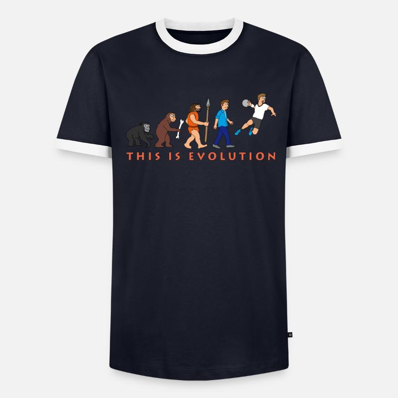 evolution_handball_comic_122012_c T-shirt contrasté Homme