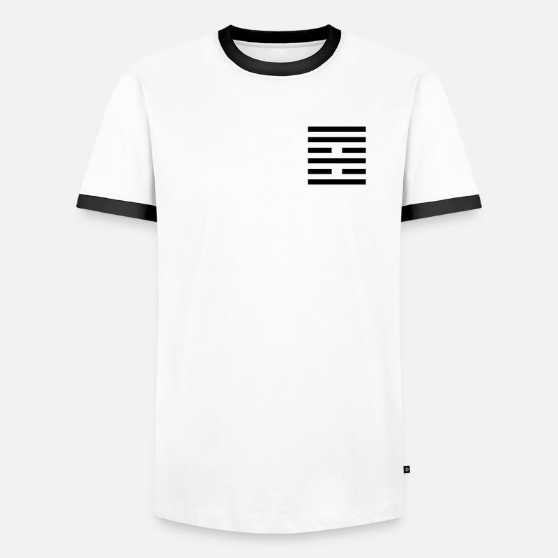 37 Gia Jen - Die Sippe (Hexagramm) Männer Kontrast-T-Shirt