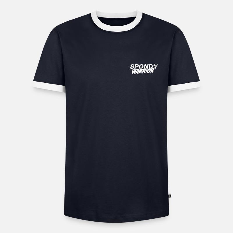 spondywarrior basic white - Men's Ringer Shirt - undefined