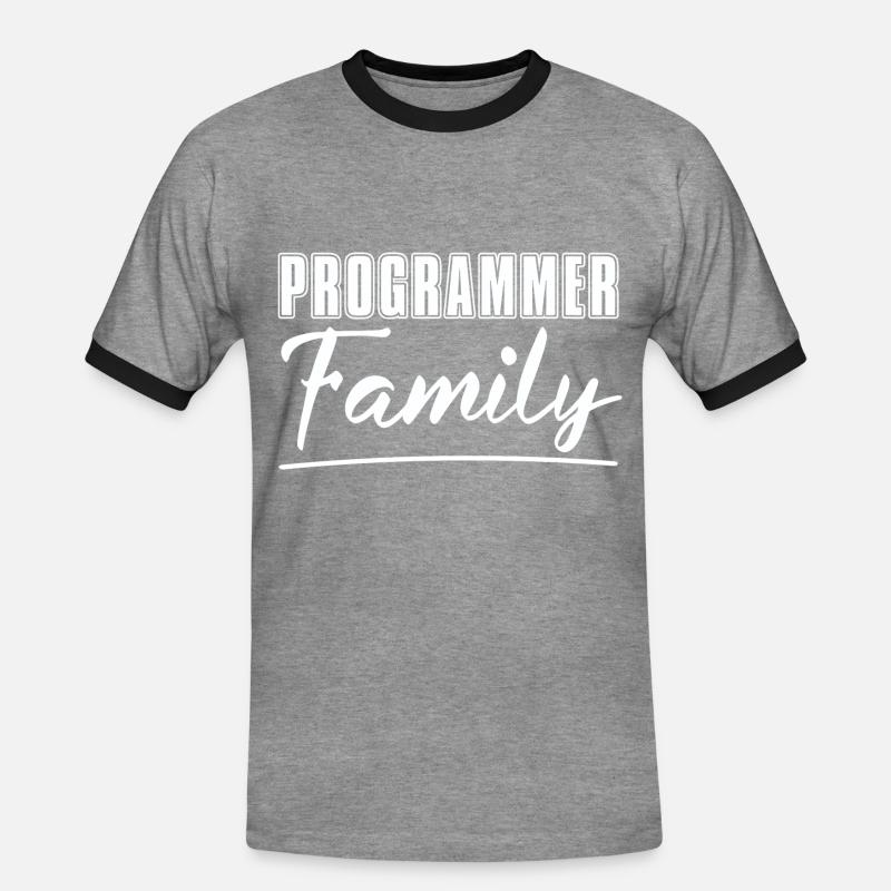 Programmierer Coder Software Entwickler - Männer Kontrast-T-Shirt - Grau meliert/Schwarz