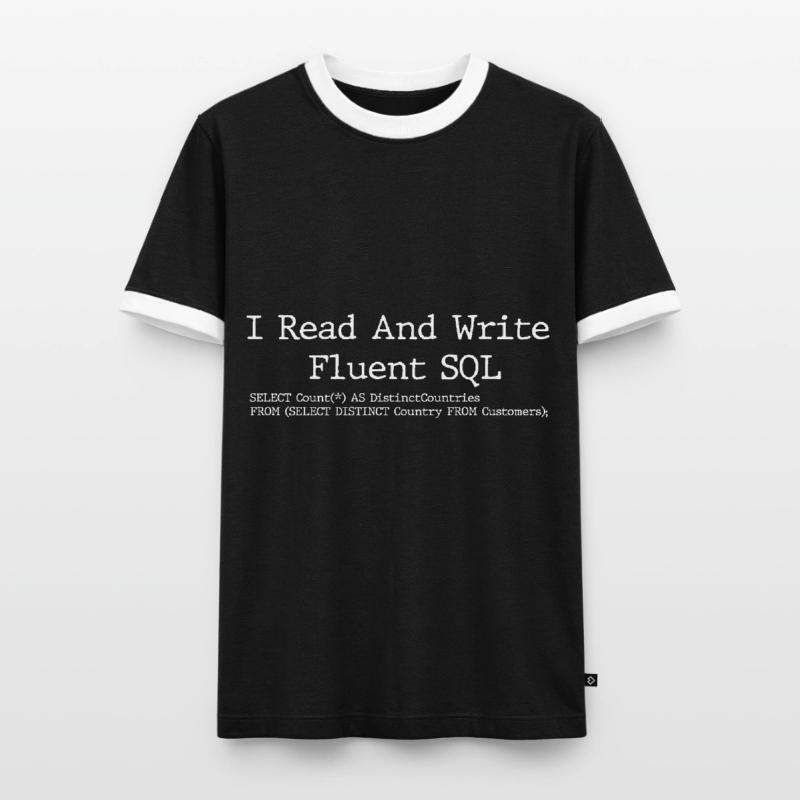 Programmierer Coder Software Entwickler Männer Kontrast-T-Shirt