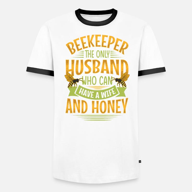 Funny Beekeeper Spruch - Gatte und Ehemann Männer Kontrast-T-Shirt