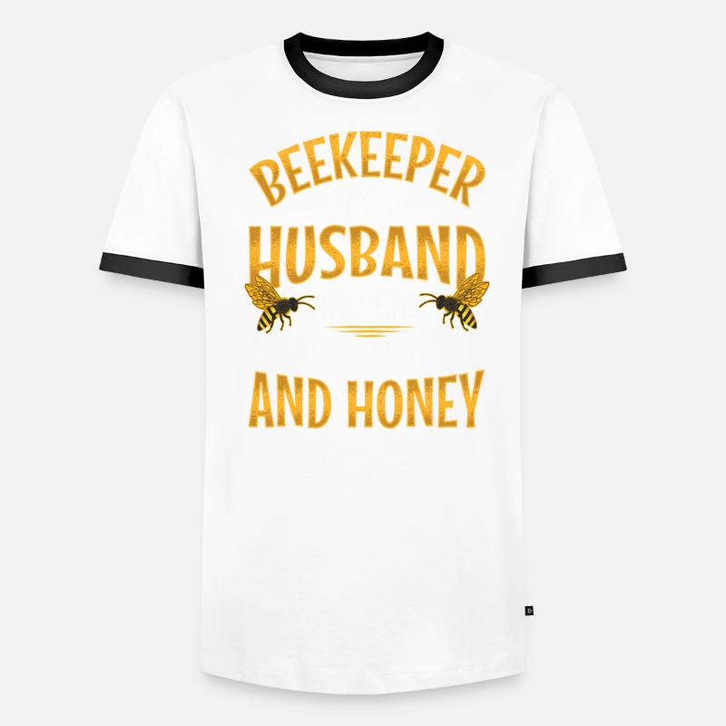 Funny Beekeeper Spruch - Gatte und Ehemann Männer Kontrast-T-Shirt