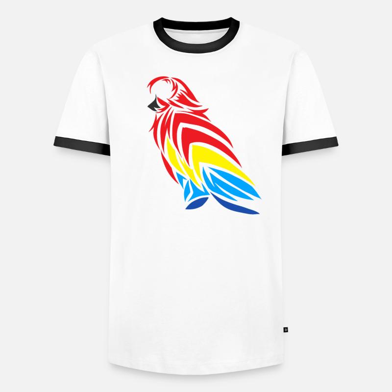 Perroquet T-shirt contrasté Homme