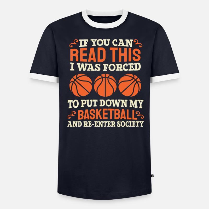 Basketteur de basket-ball T-shirt contrasté Homme