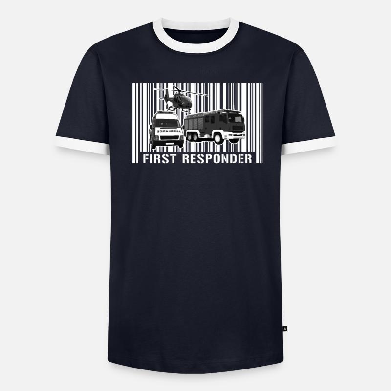 Service d’urgence paramédical pertinent pour le système T-shirt contrasté Homme