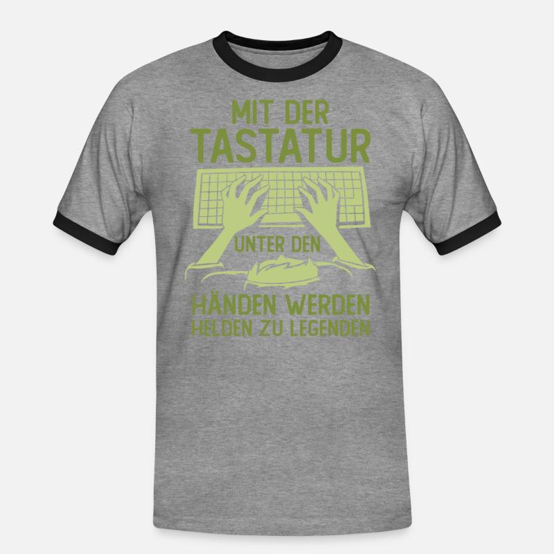 Programmierer Coder Software Entwickler - Männer Kontrast-T-Shirt - Grau meliert/Schwarz