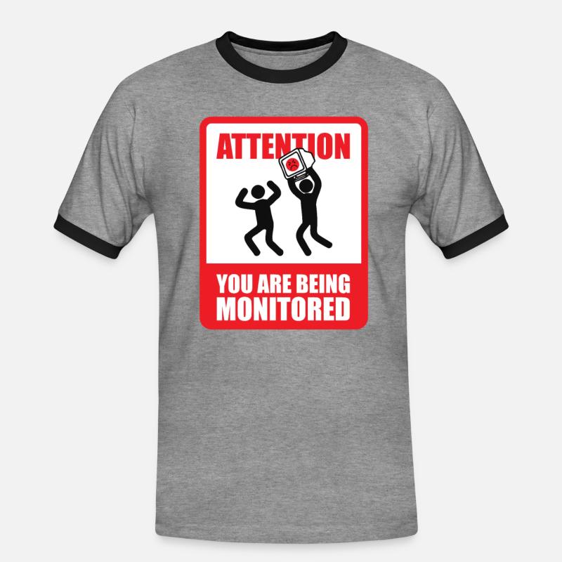 Programmierer Coder Software Entwickler - Männer Kontrast-T-Shirt - Grau meliert/Schwarz