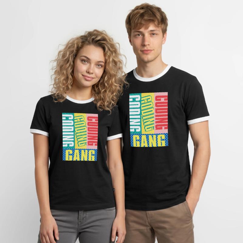 Programmierer Coder Software Entwickler Männer Kontrast-T-Shirt