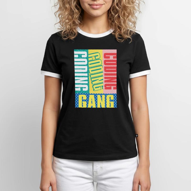 Programmierer Coder Software Entwickler Männer Kontrast-T-Shirt