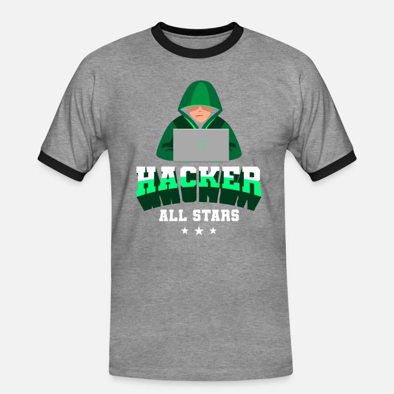 Programmierer Coder Software Entwickler - Männer Kontrast-T-Shirt - Grau meliert/Schwarz