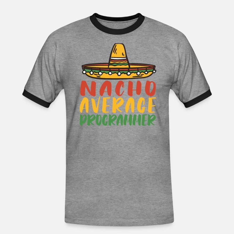 Programmierer Coder Software Entwickler - Männer Kontrast-T-Shirt - Grau meliert/Schwarz