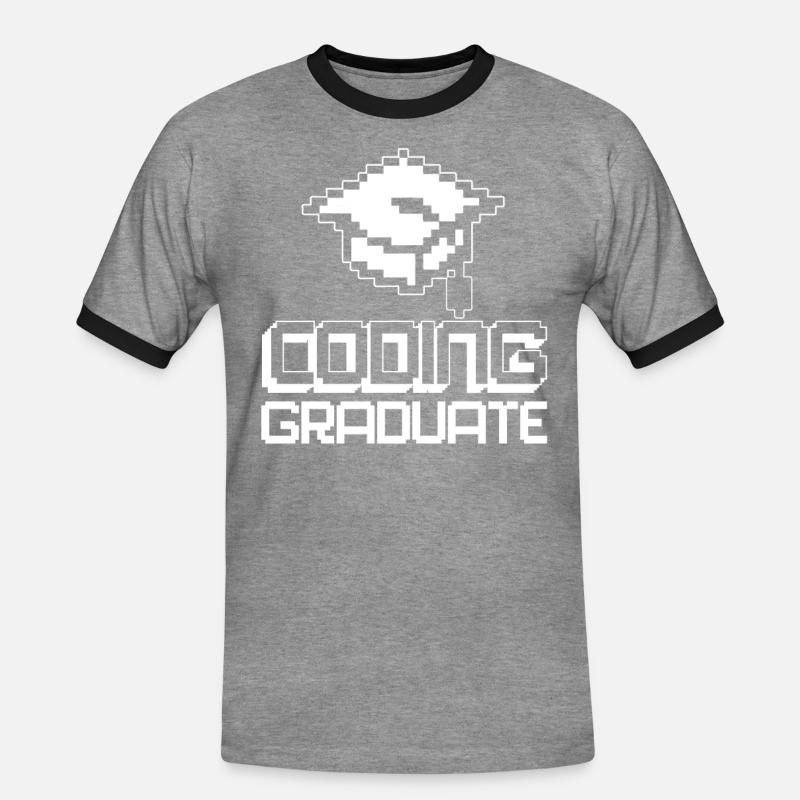 Programmierer Coder Software Entwickler - Männer Kontrast-T-Shirt - Grau meliert/Schwarz