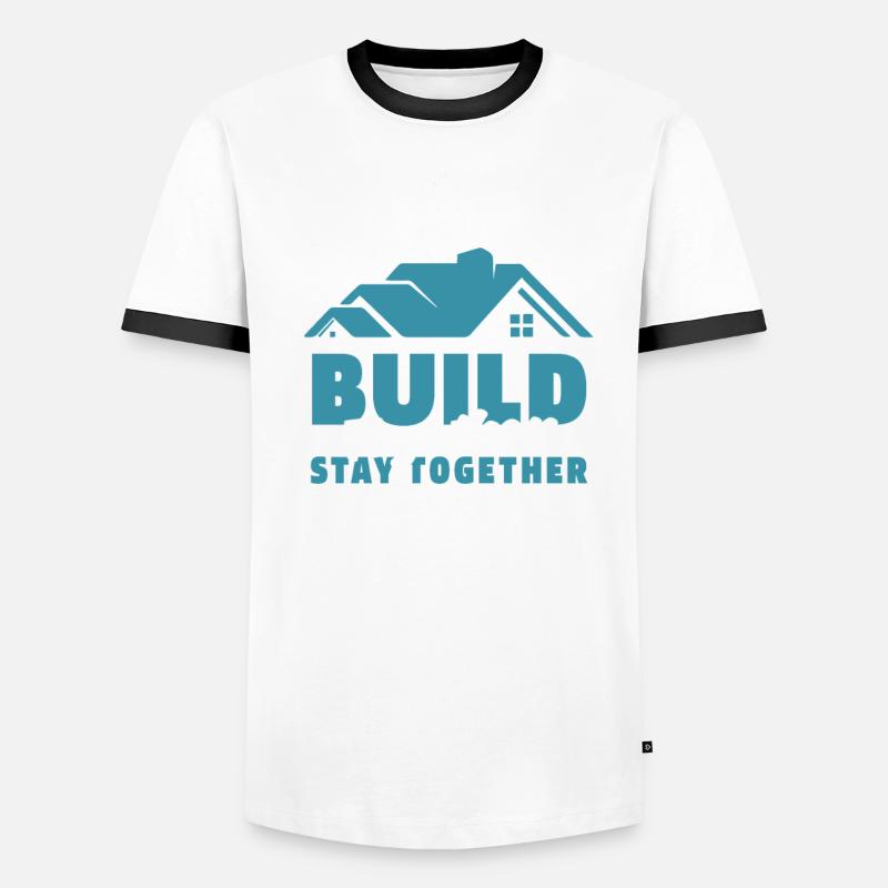 Architecte Architecture Couple T-shirt contrasté Homme