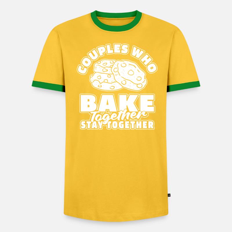 Baking Baker Bakery Couple - Men's Ringer Shirt - undefined