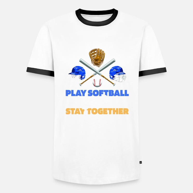 Softball Pair Men's Ringer Shirt