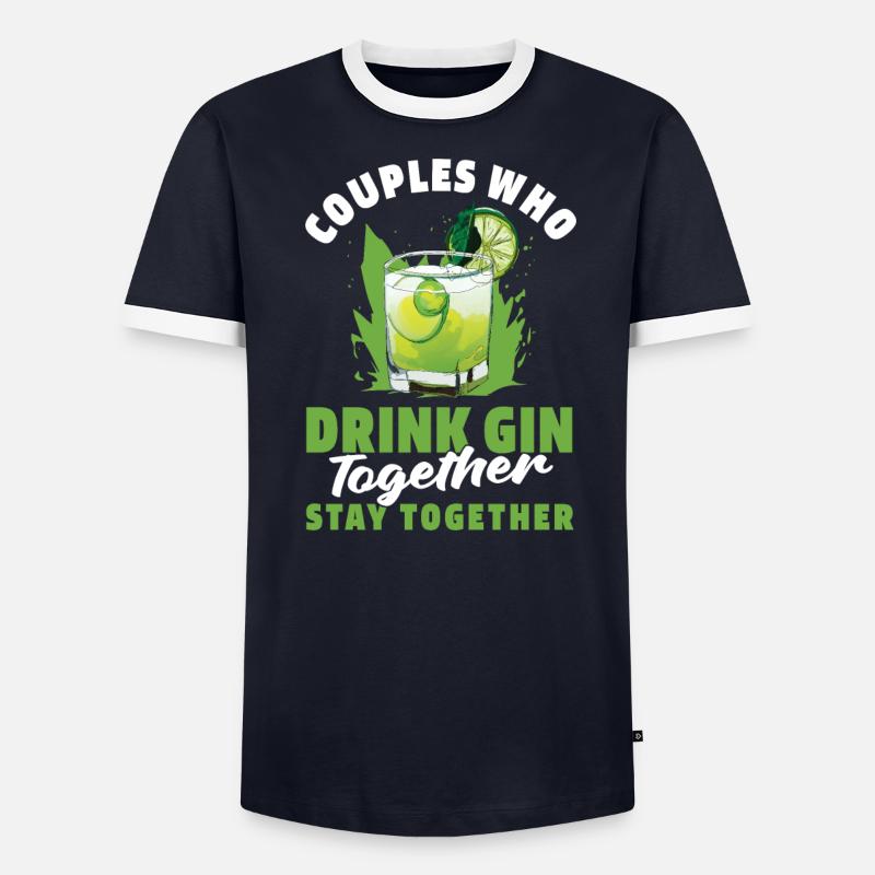 Paire de gin T-shirt contrasté Homme