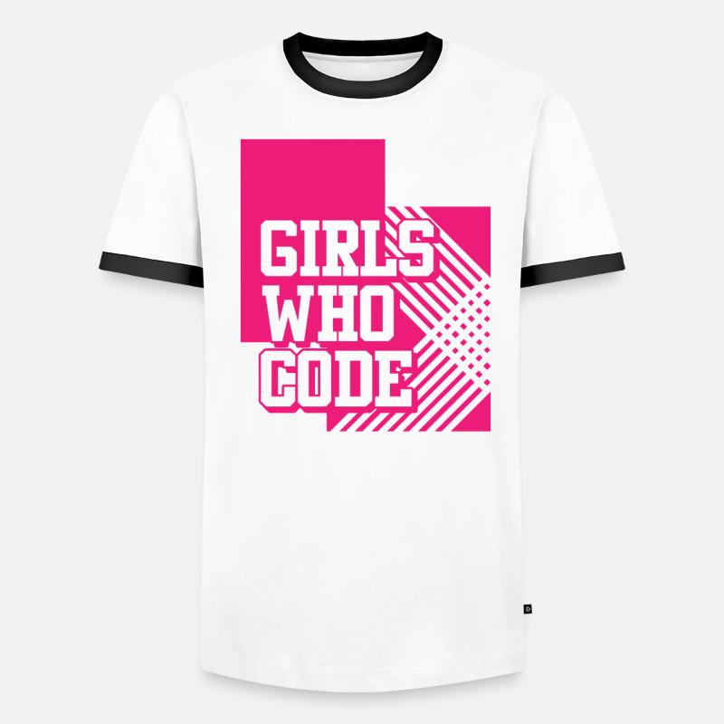 Entwickler Coder Programmierer Mädchen Männer Kontrast-T-Shirt