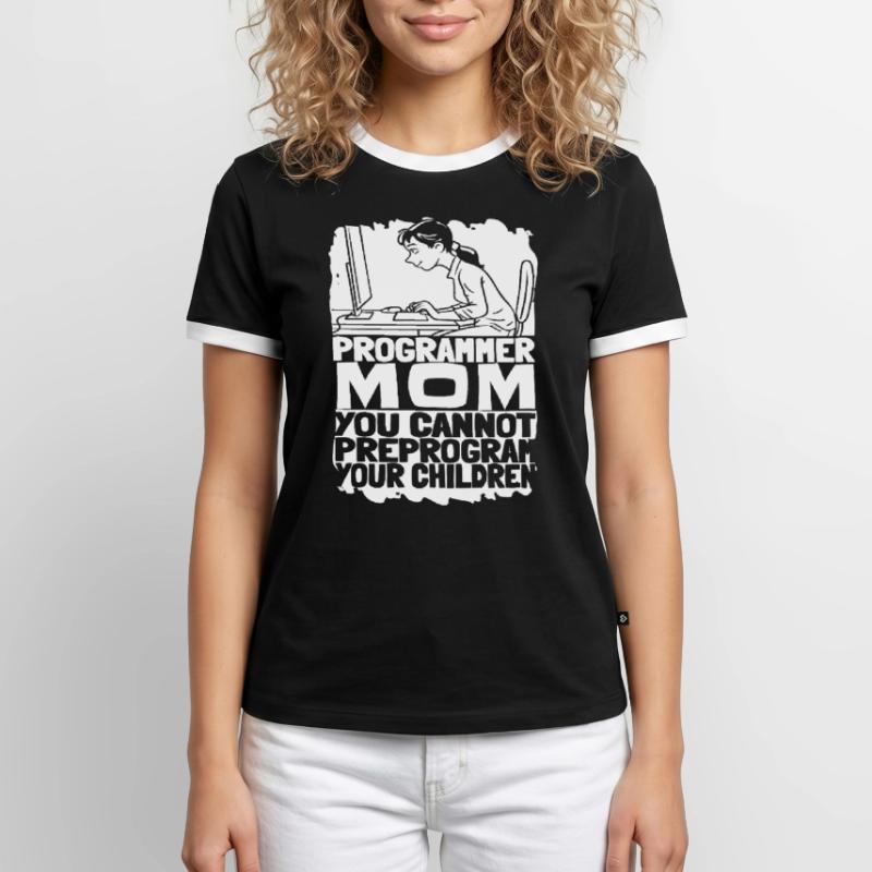 Développeur Coder Programmeur Mama T-shirt contrasté Homme