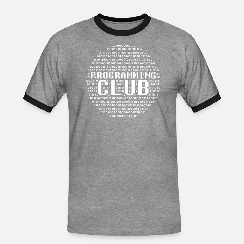 Developer Coder Programmer Association - Men's Ringer Shirt - heather grey/black