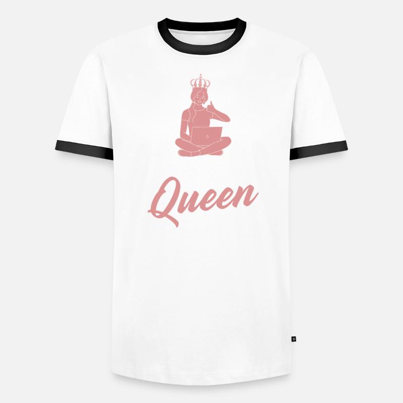 Developer Coder Programmer Queen Men's Ringer Shirt