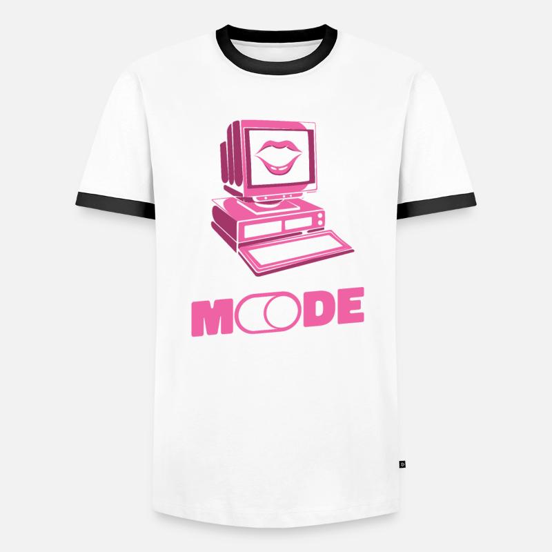 Developer Coder Programmer Lips - Men's Ringer Shirt - undefined
