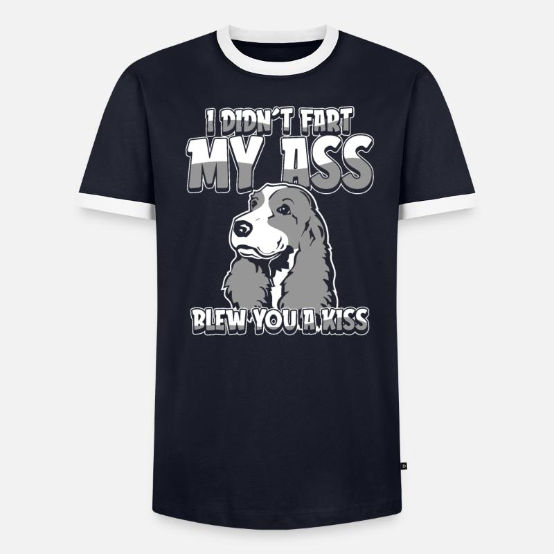 Cocker Spaniel Funny - Men's Ringer Shirt - undefined