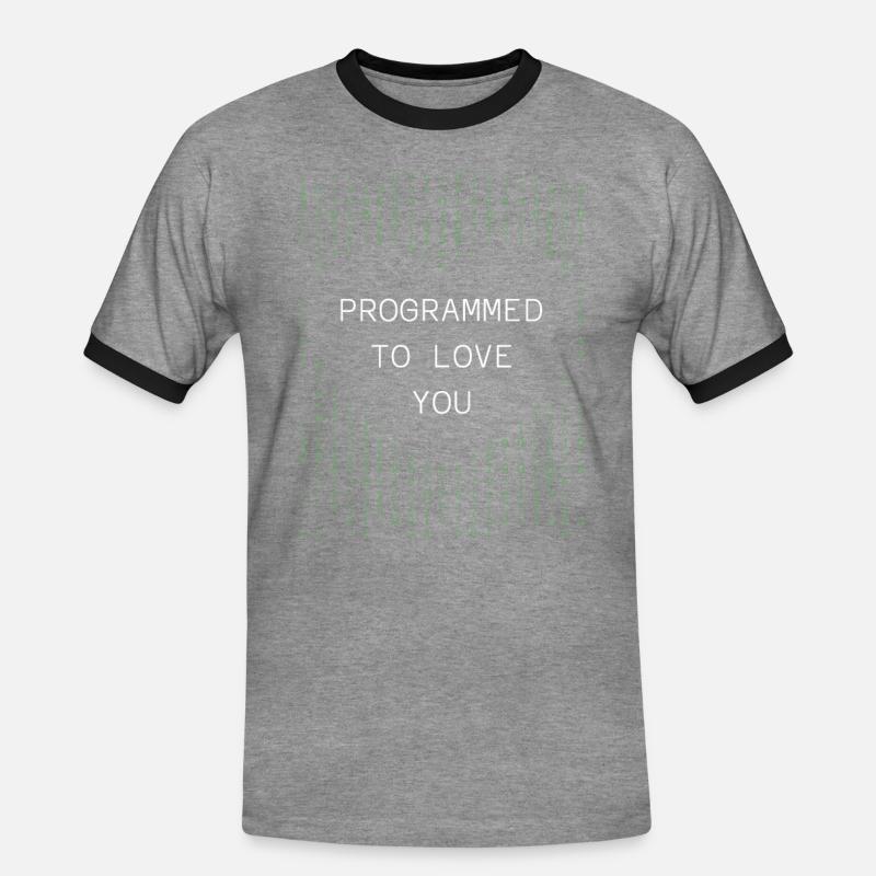 Entwickler Coder Programmierer - Männer Kontrast-T-Shirt - Grau meliert/Schwarz