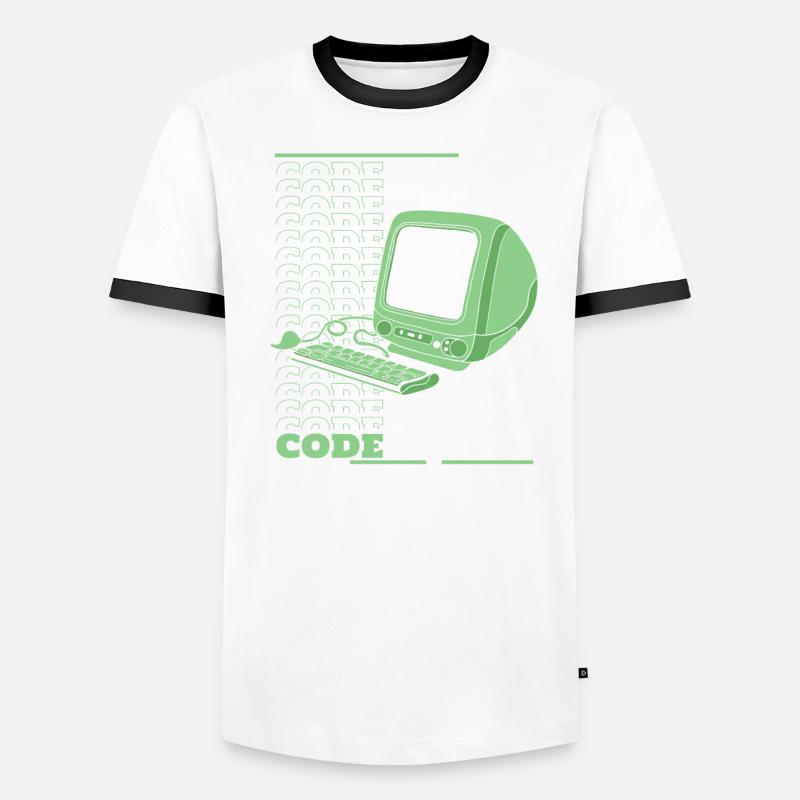 Developer Coder Programmer Calculator Men's Ringer Shirt