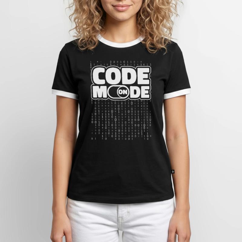 Entwickler Coder Programmierer Männer Kontrast-T-Shirt