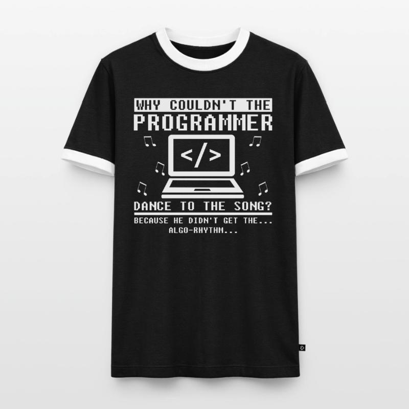 Développeur Coder Programmeur Fun T-shirt contrasté Homme