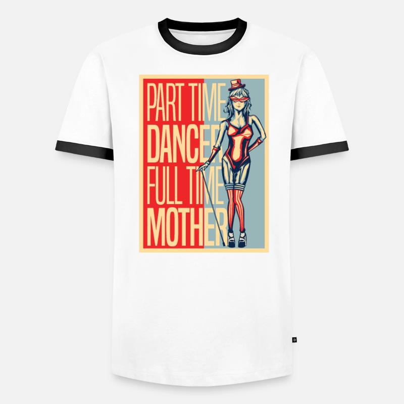 Mom Mutter Mutter Tanz Mutter Männer Kontrast-T-Shirt