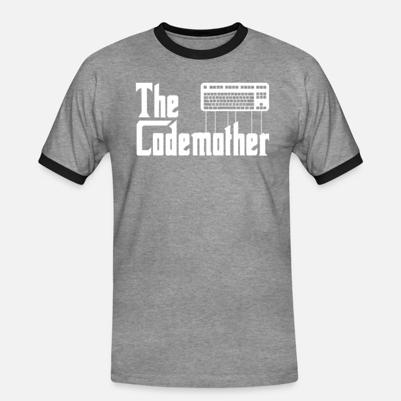 Entwickler Coder Programmierer Lustig - Männer Kontrast-T-Shirt - Grau meliert/Schwarz