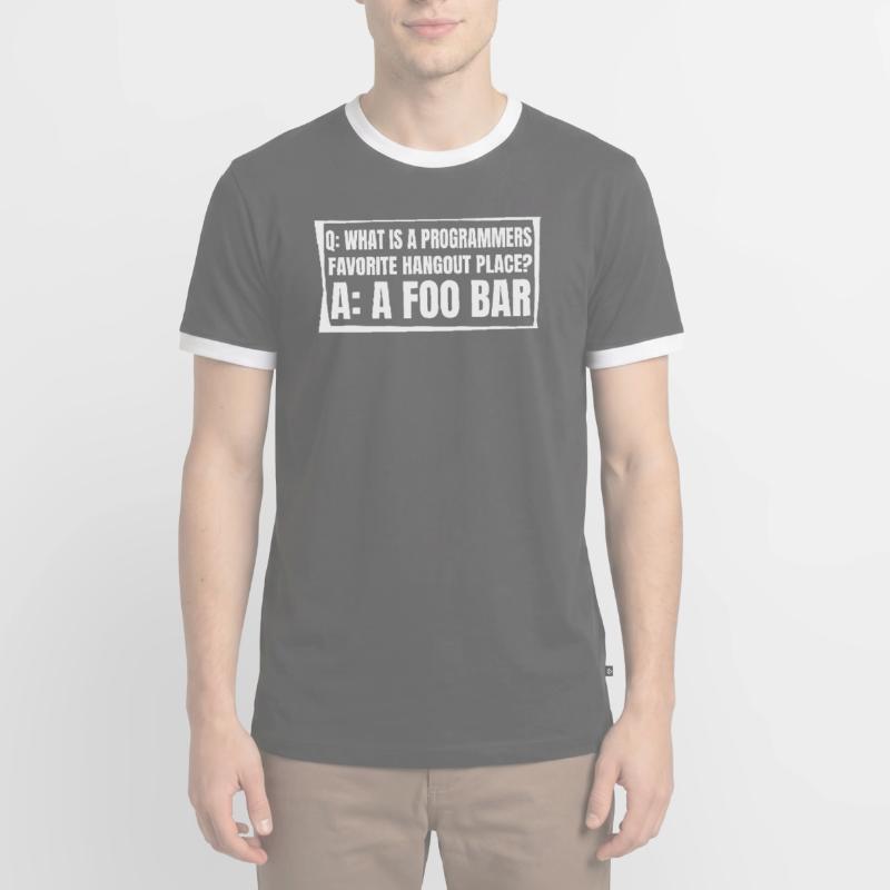 Entwickler Coder Programmierer Lustig Männer Kontrast-T-Shirt