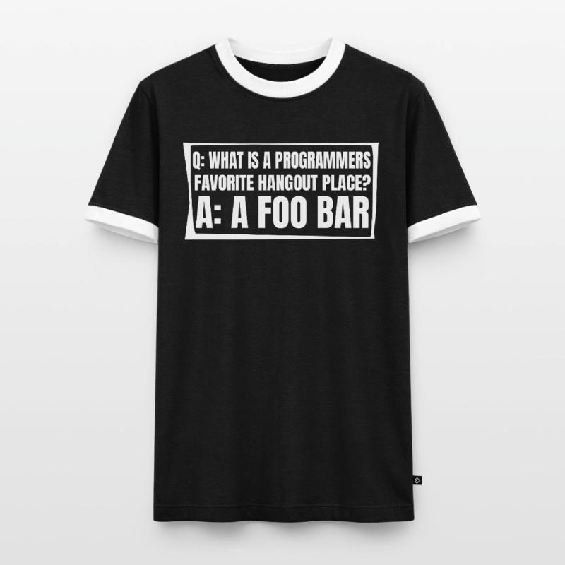 Entwickler Coder Programmierer Lustig Männer Kontrast-T-Shirt