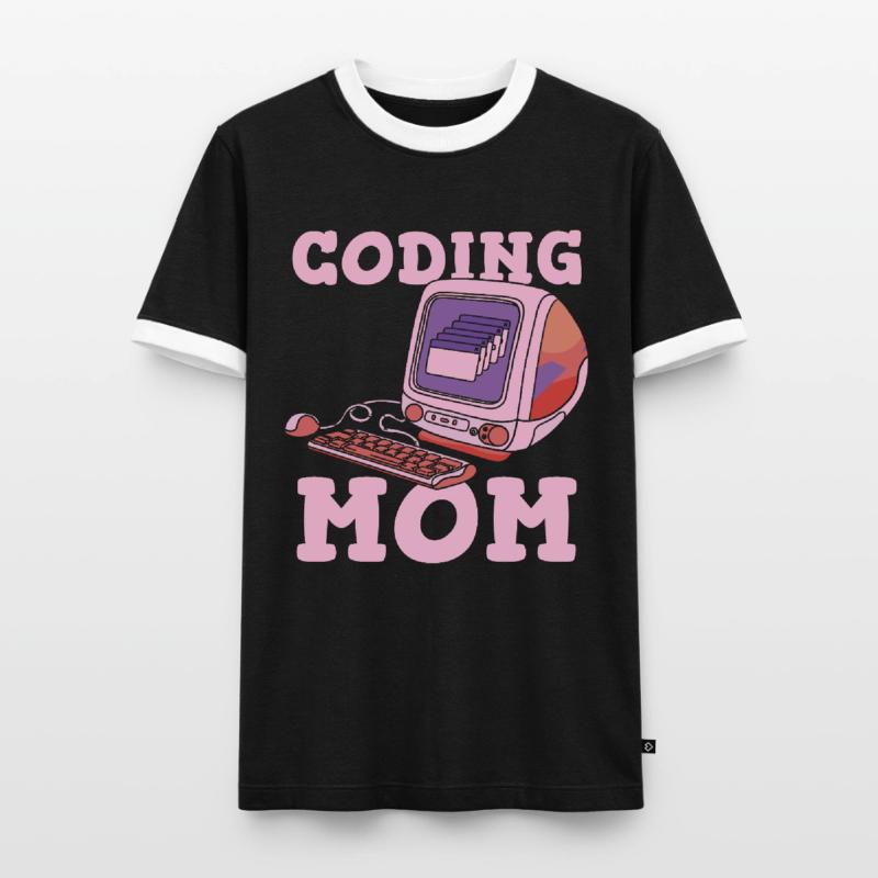 Développeur Coder Programmeur Mère T-shirt contrasté Homme