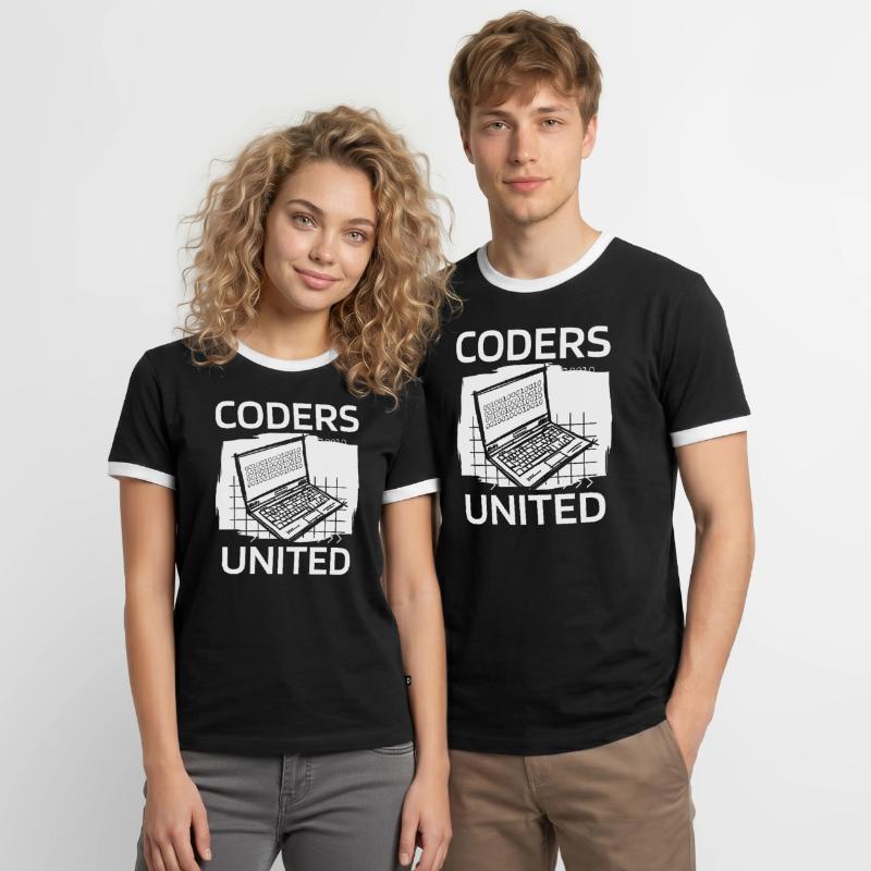 Developer Coder Programmer Men's Ringer Shirt