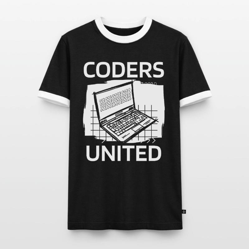 Developer Coder Programmer Men's Ringer Shirt