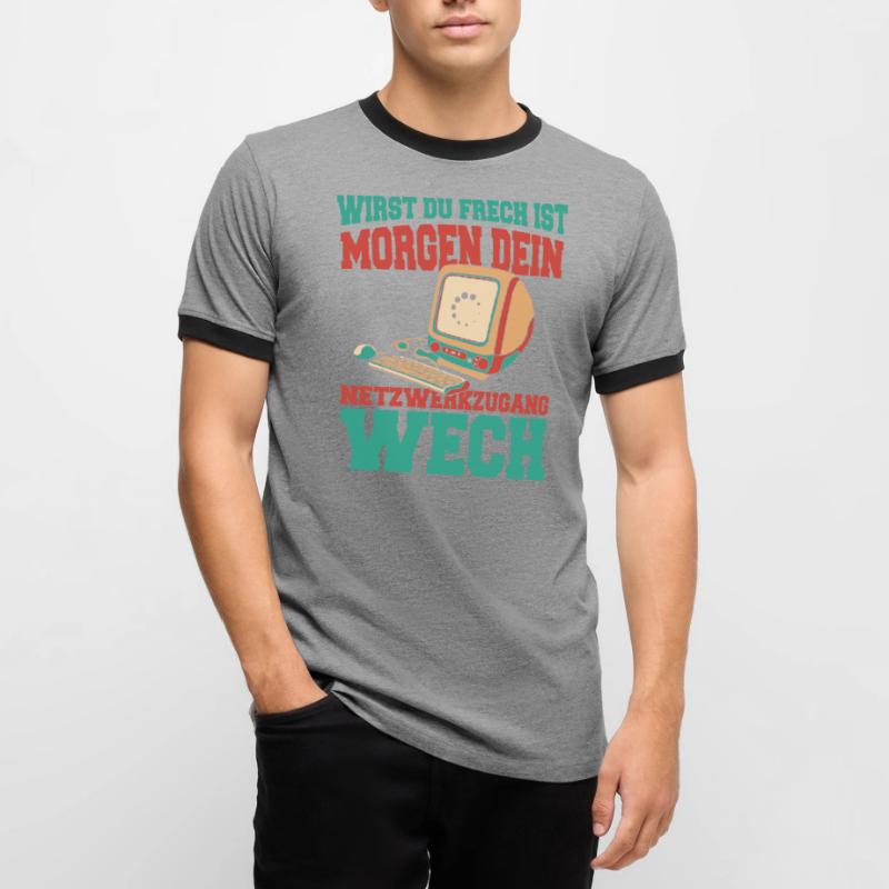 Entwickler Coder Programmierer Witzig Männer Kontrast-T-Shirt