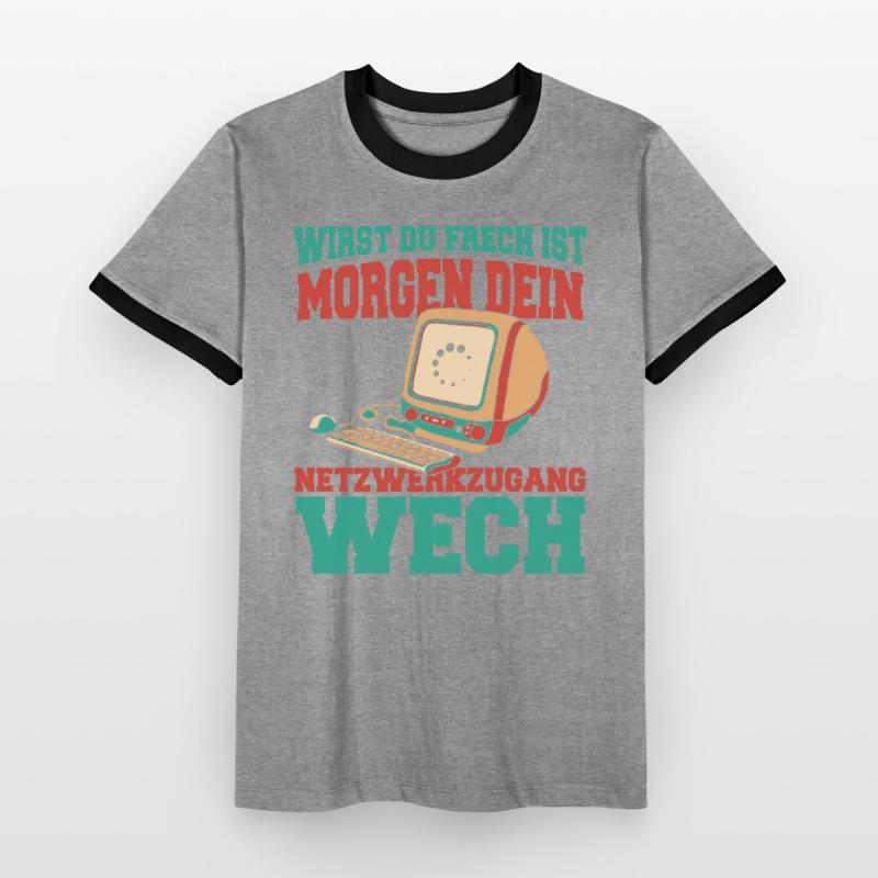 Entwickler Coder Programmierer Witzig Männer Kontrast-T-Shirt