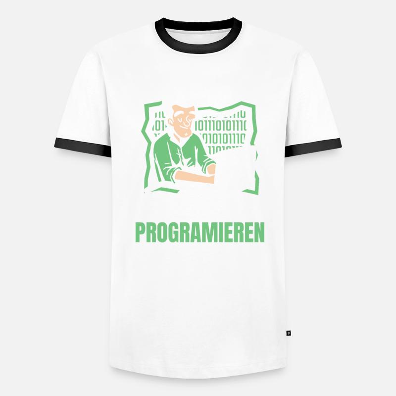 Entwickler Coder Programmierer Computer Männer Kontrast-T-Shirt