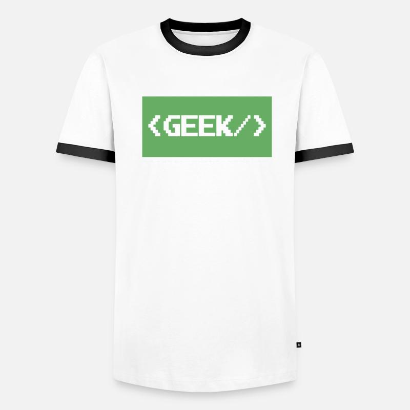 Développeur Coder Programmeur Geek T-shirt contrasté Homme