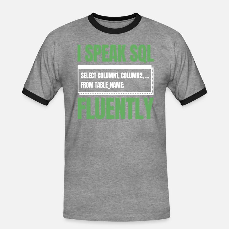 Entwickler Coder Programmierer Humor - Männer Kontrast-T-Shirt - Grau meliert/Schwarz