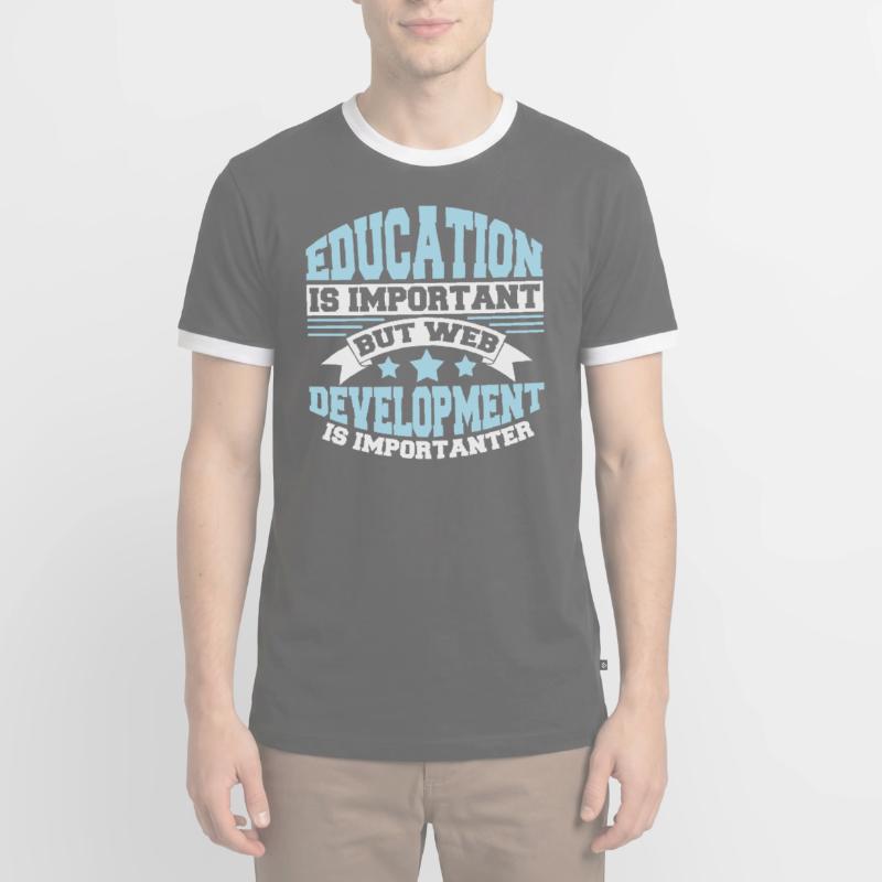 Web Developer Web Developer Funny Men's Ringer Shirt