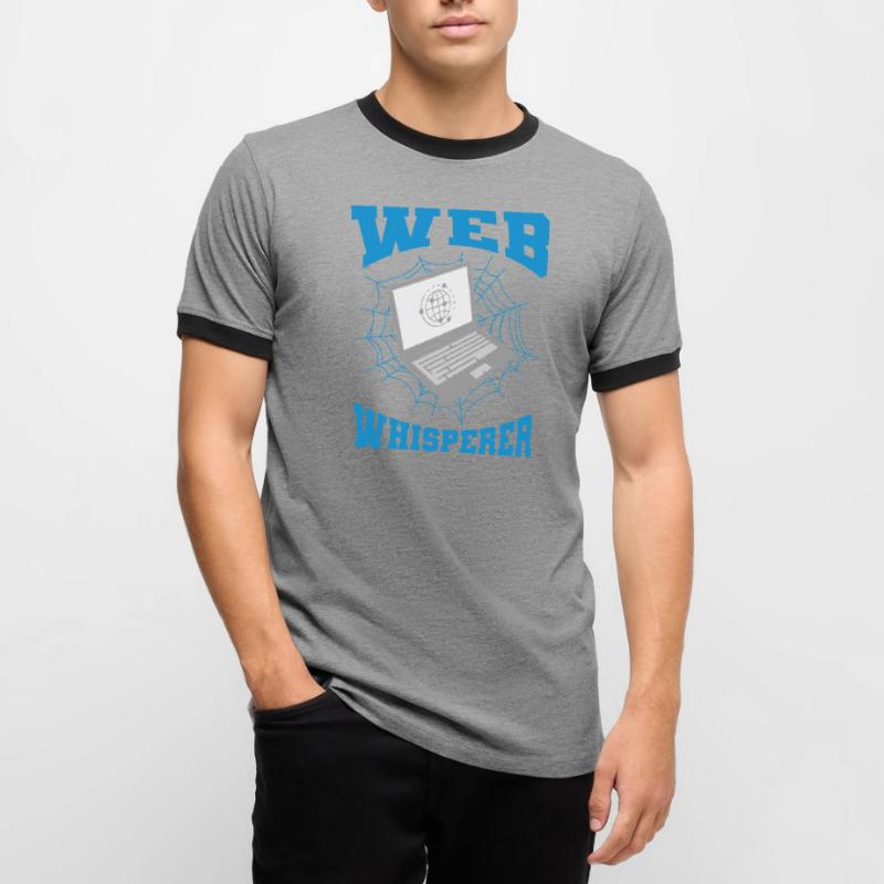 Web Developer Web Developer Funny Men's Ringer Shirt