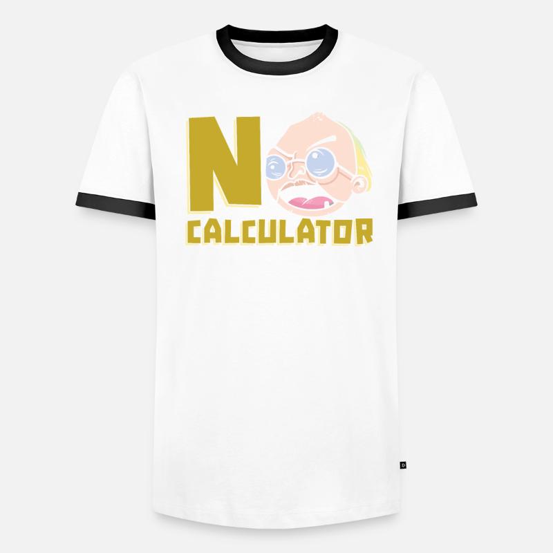 Math Teacher Math Teacher Calculator Men's Ringer Shirt