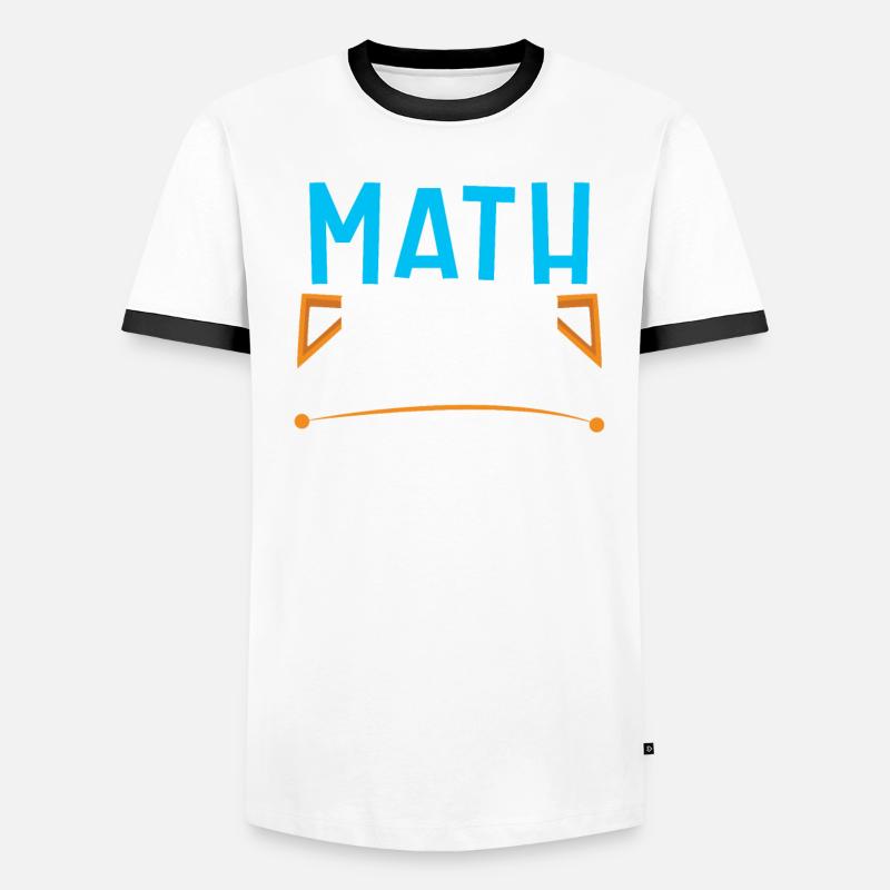 Math Teacher Math Teacher Funny Men's Ringer Shirt