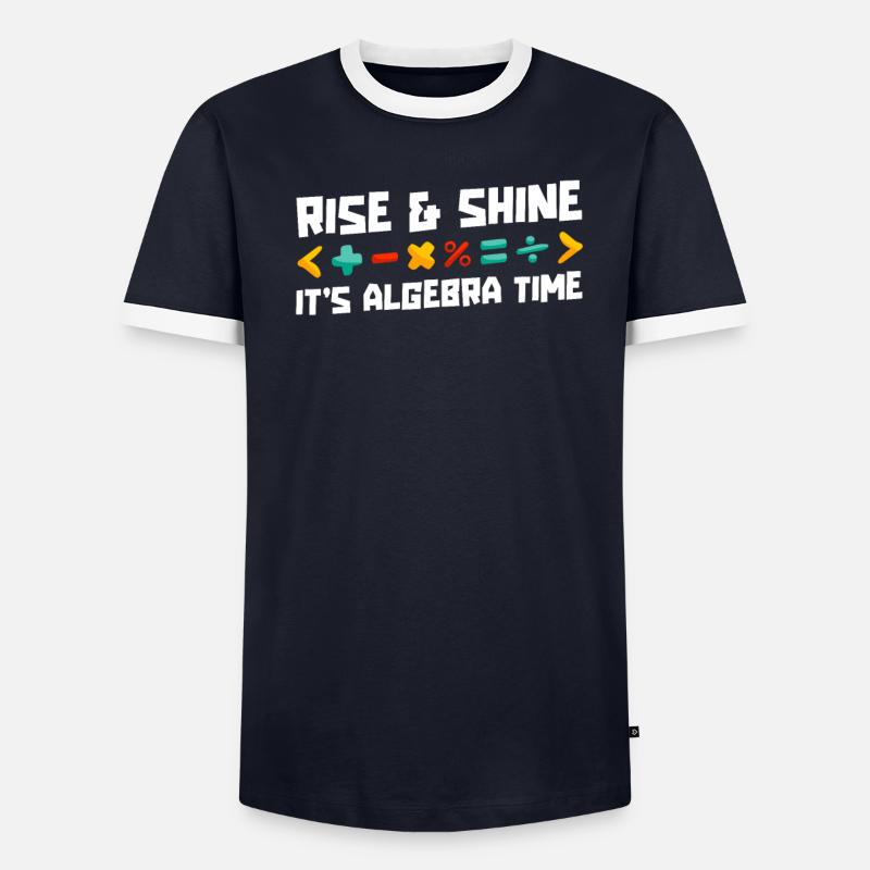Math Teacher Math Teacher Algebra - Men's Ringer Shirt - undefined
