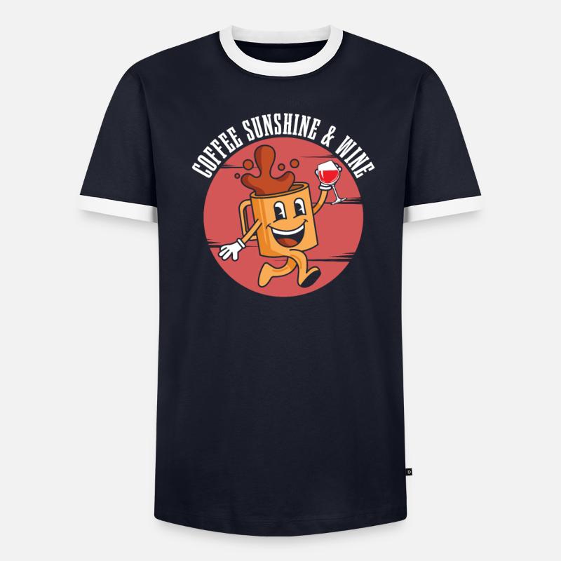 Café Café Café Vin T-shirt contrasté Homme