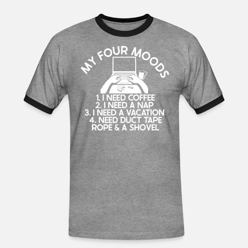 Entwickler Coder Programmierer Lustig - Männer Kontrast-T-Shirt - Grau meliert/Schwarz